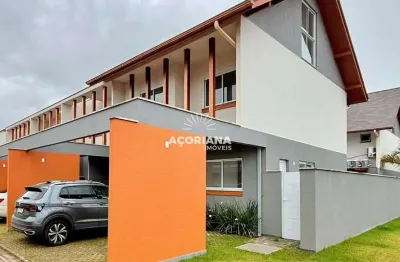 Casa em condomínio fechado com 3 quartos à venda na rua sagrado coração de jesus, 8, morro das pedras, florianópolis por r$ 1.690.000