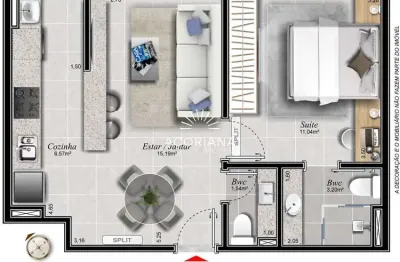 Apartamento com 1 quarto à venda na Rod. Dr. Antônio Luiz Moura Gonzaga, 2297, Rio Tavares, Florianópolis