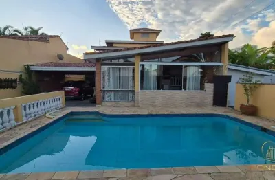 Casa com 6 dormitórios, sendo 6 suítes no tupy em itanhaém / sp