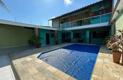 Casa com 4 dormitórios, sendo 1 suíte no suarão em itanhaém / sp
