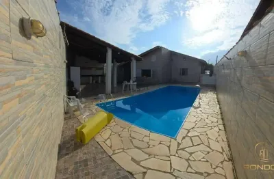 Casa com 3 dormitórios, sendo 1 suíte no jardim das palmeiras em itanhaém/sp