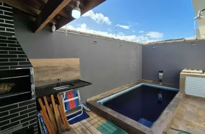 Casa com 2 dormitórios, sendo 1 suíte no cibratel ii em itanhaém, sp.