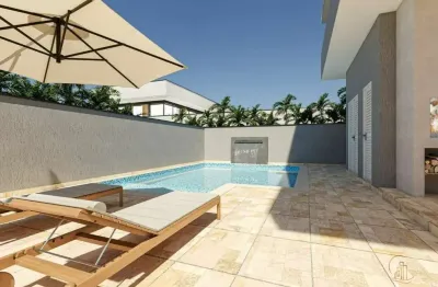 Casa com 3 dormitórios, sendo 3 suítes no residencial bosque três marias em peruíbe, sp.