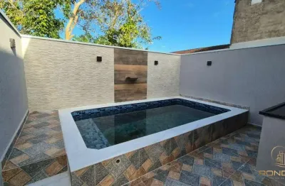 Casa com 2 dormitórios, sendo 1 suíte no bopiranga em itanhaém, sp.