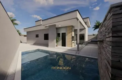 Casa com 3 quartos à venda no bopiranga, itanhaém  por r$ 495.000