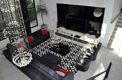 Casa em condomínio fechado com 3 quartos à venda na rua ônix, 782, nova higienópolis, jandira, 460 m2 por r$ 2.350.000