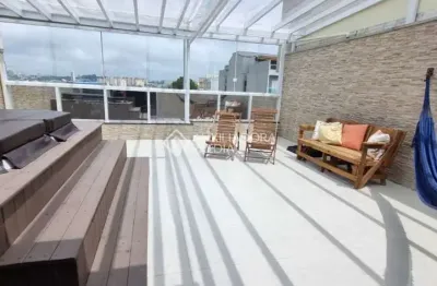 Cobertura com 2 quartos à venda na rua guarani, 308, vila valparaíso, santo andré, 128 m2 por r$ 698.000