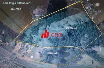 Terreno industrial e comercial  de 176.865m² à venda em itapecerica da serra - sp, bairro potuverá: oportunidade imperdível!