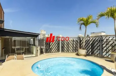 Cobertura duplex  à venda em campo belo são paulo, com 4 dormitórios sendo 2 suítes e 4 salas, 4 banheiros, piscina, área gourmet,4 vagas útil 440m²