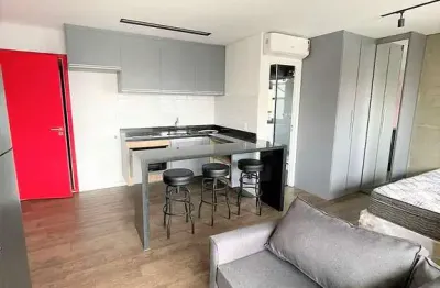 Apartamento loft à venda 40m², totalmente mobiliado, 01 dormitório, sala, cozinha, banheiro e 01 vaga
