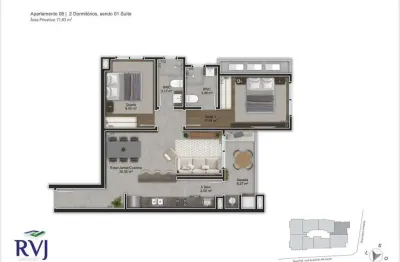 Apartamento 2 quartos Trindade Florianópolis Rafael Moritz