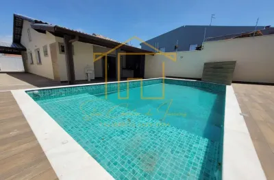 Casa para venda em itanhaém, jardim das palmeiras, 3 dormitórios, 1 suíte, 3 banheiros, 4 vagas