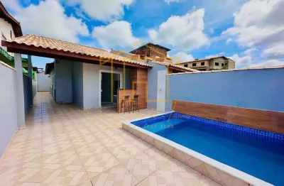 Casa para venda em itanhaém, jardim das palmeiras, 2 dormitórios, 1 suíte, 2 banheiros, 2 vagas