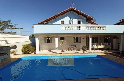 Sobrado para venda em itanhaém, jardim grandesp, 6 dormitórios, 3 suítes, 6 banheiros, 3 vagas