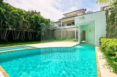 Casa alto padrão à venda na barra da tijuca, rio de janeiro - crystal lake, 530m²