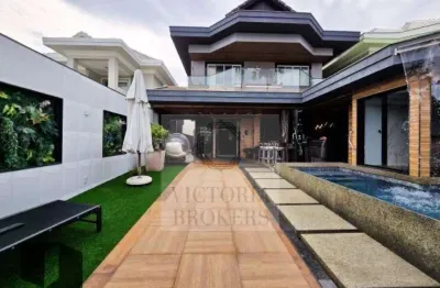 Imóvel de luxo com 383 m² no recreio dos bandeirantes, condomínio parque das palmeiras