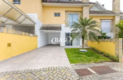 Sobrado alto padrao semi mobiliado 3 dormitorios sendo 1 suite em condominio no bairro bacacheri divisa com jardim social