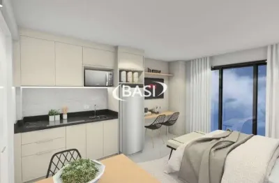 Studio / kitnet / apartamento de 1 quarto a venda no agua verde , divisa com batel