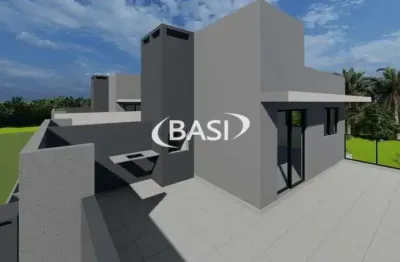 Sobrado novo a venda no atuba (03 quartos, suite, terraco, churrasqueira)