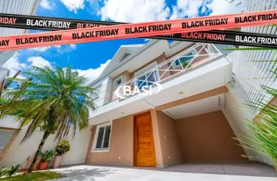 Casa de alto padrao com 3 dormitorios e espaco gourmet em santo inacio, curitiba