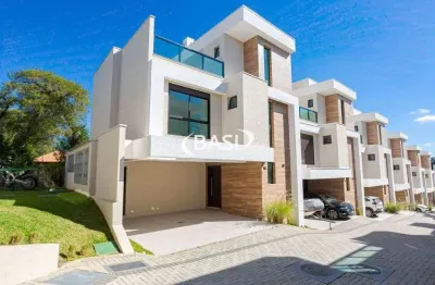 Sobrado alto padrao a venda em condominio de santa felicidade, curitiba