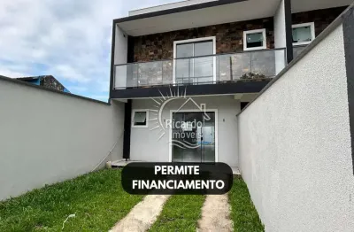 Casa com 3 quartos à venda na rua francisco josé silvano, 80, rio da onça, matinhos, 101 m2 por r$ 690.000