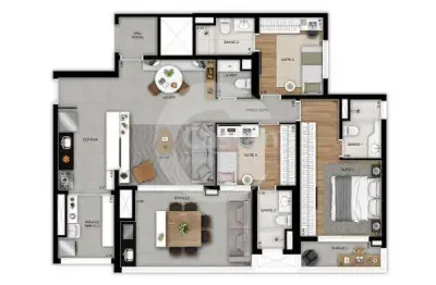 Apartamento com 3 quartos à venda na rua imbarié, --, vila prudente, são paulo, 118 m2 por r$ 1.702.128