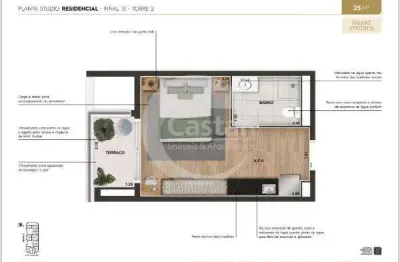 Apartamento com 1 quarto à venda na rua coronel sousa reis, --, vila zilda (tatuapé), são paulo, 26 m2 por r$ 320.000