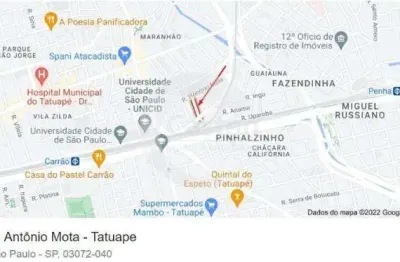 Terreno à venda na rua antônio mota, --, tatuapé, são paulo, 240 m2 por r$ 797.900