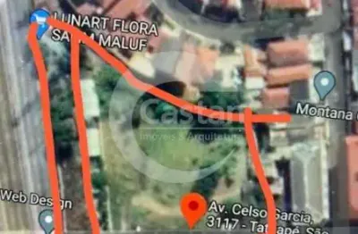 Terreno à venda na Avenida Celso Garcia, --, Tatuapé, São Paulo, 3000 m2 por R$ 39.600.000
