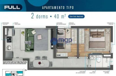 Apartamento novo, à venda na vila paulicéia - 40 m² - são paulo/sp