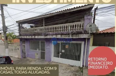 Imóvel para renda com 9 imóveis à venda, 450 m² por r$ 1.600.000 - vila guilherme - são paulo/sp
