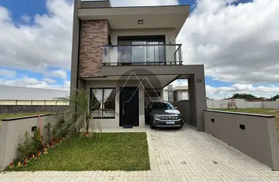 Sobrado em condomínio a venda no ouro fino em são josé dos pinhais.