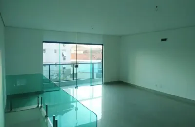 Bela e sofisticada sobreposta alta de 4 dorms (4 suíte) à venda no bairro aparecida em santos - sp