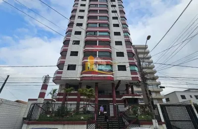 Apartamento 1 quarto, com sacada e vaga com 53 metros, no melhor local da ocian - praia grande