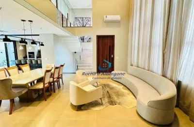 Oportunidade casa alto padrão condomínio sun lake 4 quartos amplas salas integradas ao gourmet completa e decorada moderna e sofisticada piscina/spa