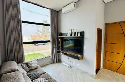 Casa térrea condomínio morada das flores rosas com 3 dormitórios sendo 1 suíte lavabo salas integradas com gourmet armários planejados ar condicionado
