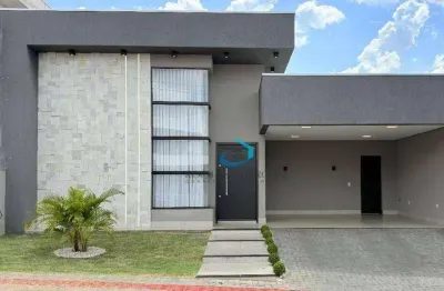 Casa térrea condomínio bellevie projeto moderno bem localizada terreno plano 3 quartos sendo 1 suíte com closet e banheira 4 vagas planejados ar cond.