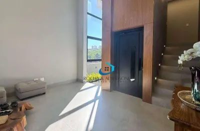 Casa alto padrão com elevador cond. bellevie decorada completa 4 suites gourmet integrado ao home e jantar linda vista piscina aquecida jardim