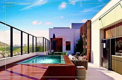 Cobertura à venda, 4 quartos, 1 suíte, 2 vagas, serra - belo horizonte/mg