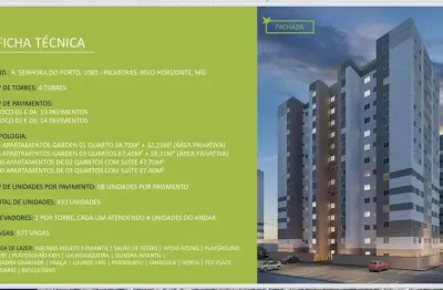 Apartamento à venda, 3 quartos, 1 suíte, 2 vagas, palmeiras - belo horizonte/mg