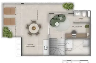 Cobertura à venda, 2 quartos, 1 suíte, 2 vagas, são bento - belo horizonte/mg