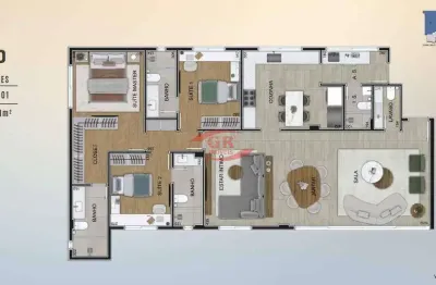 Apartamento à venda, 4 quartos, 2 suítes, 3 vagas, santo antônio - belo horizonte/mg