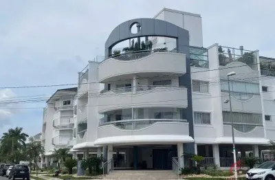 Cobertura  alto padrão à venda, 3 suítes, mobiliado e decorado em jurerê internacional - florianópolis - sc