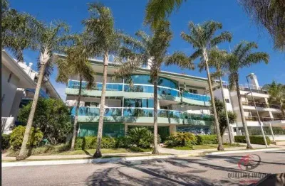Condomínio residencial spazio jurerê - apartamento 3 dormitórios, frente rua face norte à venda em jurerê internacional - florianópolis - sc