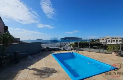 Condominio portomar - cobertura frente  mar 03 dormitórios, sendo 02 suite à venda na praia dos ingleses - florianópolis - sc