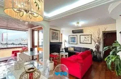 Apartamento com 3 dormitórios, suíte e sacada e 1 vaga - 115m² - petrópolis