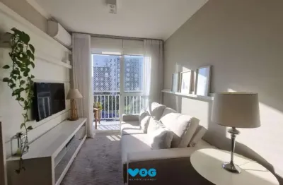 Lindo 2 dormitórios (1 suíte), churrasqueira, sacada e  1 vaga. infra completa