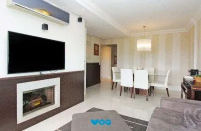 Apartamento para venda  -  2 dormitórios,  1 suite,  andar alto,  lareira, churr