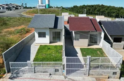 Casa em condomínio fechado com 2 quartos à venda no arapongas, indaial , 46 m2 por r$ 294.900